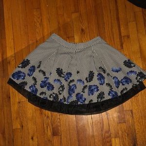 Express floral print skirt